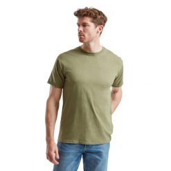 T-shirt Fruit Of The Loom Valueweight Adult Classic Olive. Białe t-shirty damskie fruit of the loom, bez wzorów, z bawełny, sportowe, bez kołnierzyka, bez ramiączek. Za 150.99 zł.