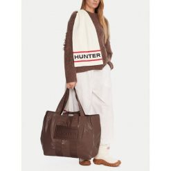 Torebka Hunter. Brązowe shopperki damskie Hunter, bez wzorów, bez dodatków. Za 219.99 zł.