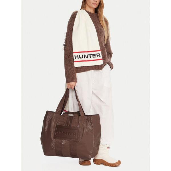 Torebka Hunter. Brązowe shopperki damskie Hunter, bez wzorów, bez dodatków. Za 219.99 zł.