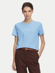 Beverly Hills Polo Club T-Shirt P-SS26W-TS6510 Niebieski jasny Regular Fit. Niebieskie t-shirty damskie Beverly Hills Polo Club, xs, bez wzorów, z bawełny, bez kołnierzyka, bez ramiączek. Za 139.99 zł.