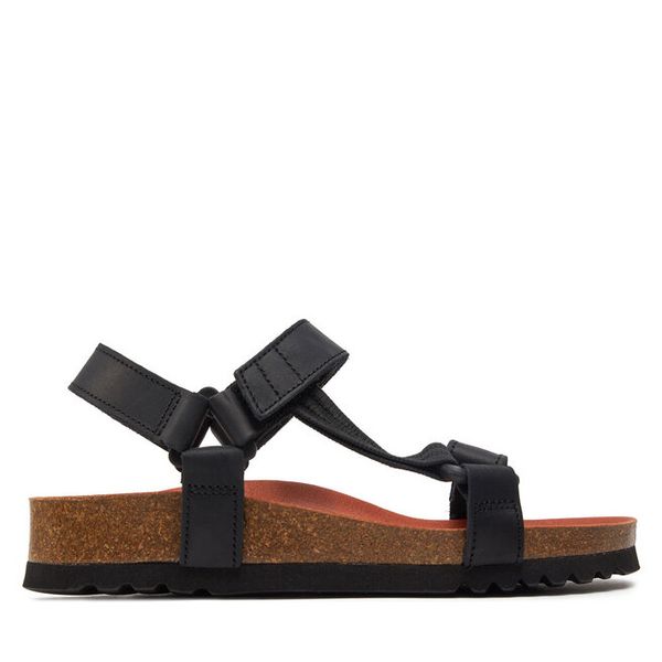 Sandały Scholl. Czarne sandały damskie Scholl, bez wzorów, bez obcasa, na płaskiej podeszwie, bez zapięcia. Za 249.99 zł.