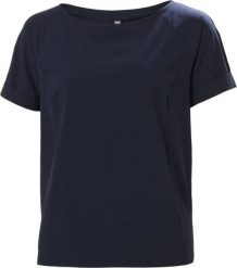 Helly Hansen Helly Hansen granatowa koszulka T-Shirt W Thalia 34169-597 S. Bluzki damskie Helly Hansen, s, bez wzorów, bez kołnierzyka, bez ramiączek. Za 189.99 zł.