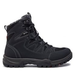 Trekkingi ECCO. Czarne obuwie trekkingowe damskie ecco, z gore-texu, bez zapięcia. Za 649.99 zł.