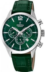 Zegarek męski Festina F20542-7 zielony. Zielone zegarki męskie Festina, bez wzorów. Za 951.61 zł.