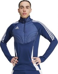 Bluza męska adidas Tiro 24 Winterized niebieska IY0127 M. Niebieskie bluzy męskie Adidas, m, bez wzorów, bez ramiączek, bez kaptura. Za 375.20 zł.