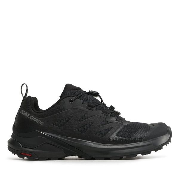 Trekkingi Salomon. Czarne buty zimowe męskie Salomon, bez wzorów, bez obcasa, bez zapięcia. Za 399.99 zł.