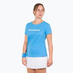 Koszulka damska Tecnifibre Team Cotton Tee. Niebieskie bluzki damskie TECNIFIBRE, m, bez wzorów, sportowe, bez kołnierzyka, bez ramiączek. Za 109.99 zł.