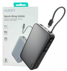 AUKEY PB-Y48 PowerBank | 20000mAh | 130W | 4xUSB | LED | PPS | kabel USB-C. Powerbanki Aukey. Za 274.70 zł.