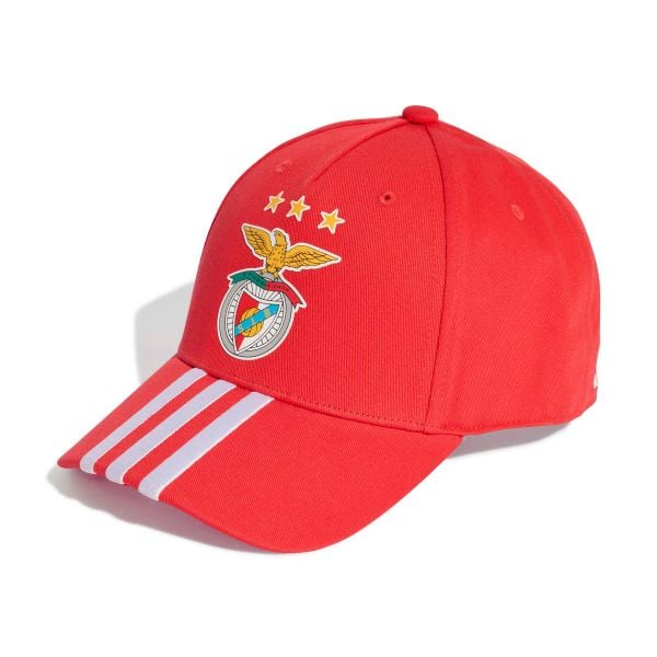 Czapka baseballowa Benfica Lizbona 3-Stripes. Czerwone czapki damskie Adidas, bez wzorów, sportowe. Za 147.00 zł.