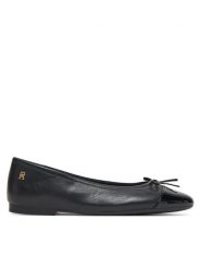 Tommy Hilfiger Baleriny Patent Toe-Cap FW0FW08830 Czarny. Czarne balerinki damskie Tommy Hilfiger, bez wzorów, ze skóry, bez obcasa, bez zapięcia. Za 299.99 zł.
