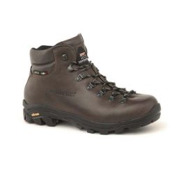Buty trekkingowe Zamberlan New Trail Lite Gtx Mid. Brązowe obuwie trekkingowe damskie Zamberlan, z materiału, bez zapięcia. Za 1,051.05 zł.