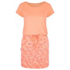 Damska sukienka sportowa Loap Asmen Pomarańczowa. Brązowe sukienki damskie ZSPORT, m, bez wzorów, z bawełny, sportowe, bez kołnierzyka, bez ramiączek, midi, dopasowane. Za 150.99 zł.