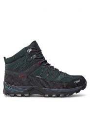 CMP Trekkingi Rigel Mid Trekking Shoes Wp 3Q12947 Granatowy. Niebieskie botki męskie CMP, bez wzorów, ze skóry, bez obcasa, bez zapięcia. Za 349.00 zł.