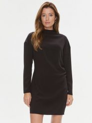 Calvin Klein Sukienka codzienna K20K206110 Czarny Regular Fit. Czarne sukienki damskie Calvin Klein, na co dzień, bez wzorów, z syntetyku, bez kołnierzyka, bez ramiączek, proste. Za 439.99 zł.