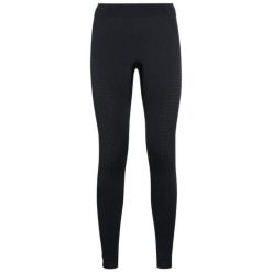 Spodnie techniczne termoaktywne damskie Odlo Performance Warm Eco. Czarne bielizna sportowa damska ODLO, xl, bez wzorów. Za 369.99 zł.