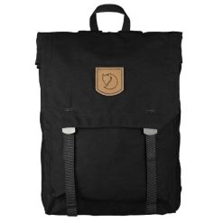Plecak Fjallraven Foldsack No. 1 - black. Czarne plecaki damskie Fjällräven, bez wzorów, sportowe. Za 449.00 zł.