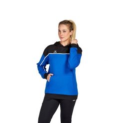 Sweat bluza z kapturem dla kobiet Erima Change. Czarne bluzy damskie Erima, na zimę, bez wzorów, eleganckie, bez ramiączek, z kapturem. W wyprzedaży za 292.50 zł.