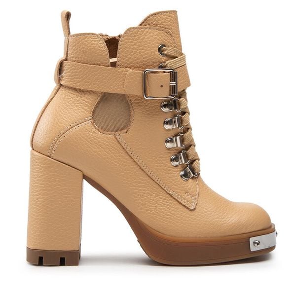 Botki Rage Age. Brązowe botki damskie Rage Age, bez wzorów, bez obcasa, na słupku, bez zapięcia. Za 639.99 zł.