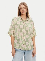 Roxy Koszula Beach Nostalgia ERJWT03665 Zielony Regular Fit. Zielone koszule damskie Roxy, s, bez wzorów, z wiskozy, bez kołnierzyka, bez ramiączek. Za 139.99 zł.
