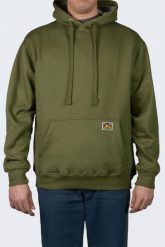 Visent Bluza Ben Davis Heavyweight Pullover Olive. Zielone bluzy męskie Visent, m, bez wzorów, bez ramiączek, bez kaptura. Za 220.94 zł.