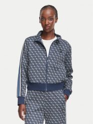 Guess Bluza V6YQ28 K5183 Granatowy Regular Fit. Niebieskie bluzy damskie Guess, xxs, z aplikacjami, z syntetyku, bez ramiączek, bez kaptura. Za 474.99 zł.