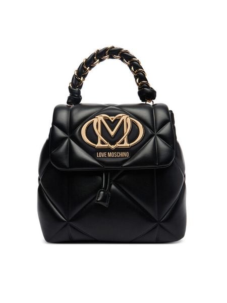 LOVE MOSCHINO Plecak JC4114PP1OLC0000 Czarny. Czarne plecaki damskie Love Moschino, bez wzorów, ze skóry. Za 1,119.00 zł.