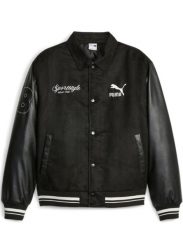 Kurtka Męskie puma 621788_varsity_jacket_nero czarny. Czarne kurtki męskie Puma, m, bez wzorów, z materiału, bez kaptura. Za 454.10 zł.