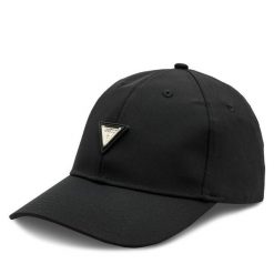 Czapka z daszkiem Guess. Czarne czapki damskie Guess, z aplikacjami. Za 89.99 zł.