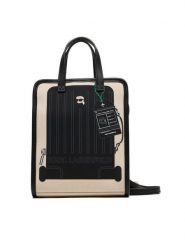 KARL LAGERFELD Torebka B1W50088 Beżowy. Brązowe shopperki damskie KARL LAGERFELD, bez wzorów, z materiału, bez dodatków. Za 429.99 zł.