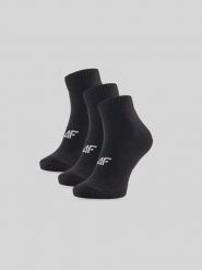 4F Skarpetki krótkie (3-pack) męskie - czarne 39-42. Czarne skarpety męskie 4F, bez wzorów, z bawełny. Za 49.99 zł.