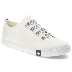 Białe Trampki Big Star Damskie Lekkie Półbuty. Białe trampki i tenisówki damskie BIG STAR, bez wzorów, z jeansu, bez zapięcia. Za 139.00 zł.