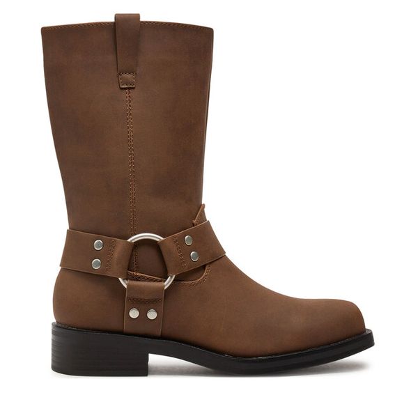 Botki ONLY Shoes. Brązowe botki damskie ONLY Shoes, bez wzorów, bez obcasa, na płaskiej podeszwie, bez zapięcia. Za 319.99 zł.