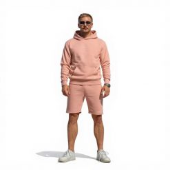 Bluza domowa z kapturem – Coral. Brązowe bluzy damskie HOME DELUXE, l, bez wzorów, z bawełny, eleganckie, bez ramiączek, z kapturem. Za 147.99 zł.