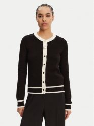 Morgan Kardigan 251-MBEYA Czarny Regular Fit. Czarne kardigany damskie Morgan, xs, bez wzorów, z syntetyku, bez kołnierzyka. Za 239.99 zł.