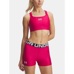 Biustonosz sportowy Under Armour HeatGear High. Czerwone bielizna sportowa damska Under Armour, s, bez wzorów. Za 129.99 zł.