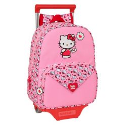 Plecak szkolny HELLO KITTY Poliester 300D. Czerwone plecaki męskie Hello Kitty, bez wzorów, z poliesteru. Za 256.85 zł.