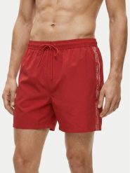 Calvin Klein Swimwear Szorty kąpielowe LV00N61002 Czerwony Regular Fit. Czerwone kąpielówki męskie Calvin Klein Swimwear, bez wzorów, z syntetyku. Za 269.99 zł.