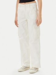 Guess Jeans Jeansy W4YB61 WGCV1 Écru Straight Leg. Jeansy damskie Guess Jeans, z aplikacjami, z bawełny. Za 229.99 zł.