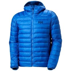 Kurtka z kapturem Helly Hansen Verglas Down 2.0. Niebieskie kurtki męskie Helly Hansen, bez wzorów, z puchu, sportowe, z kapturem. W wyprzedaży za 954.85 zł.
