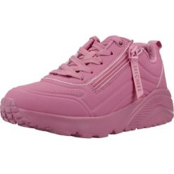Buty SKECHERS UNO LITE - EASY ZIP Rose. Czerwone obuwie trekkingowe damskie Skechers, z materiału, bez zapięcia. Za 290.00 zł.