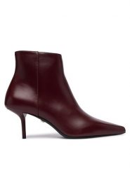 Max Mara Botki Mxalightbootie 2624796032600 Bordowy. Czerwone botki damskie Max Mara, bez wzorów, ze skóry, bez obcasa, na szpilce, bez zapięcia. Za 3,279.00 zł.