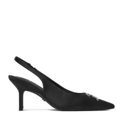 Szpilki Juicy Couture. Czarne szpilki damskie Juicy Couture, bez wzorów, bez obcasa, na szpilce, bez zapięcia. Za 229.99 zł.