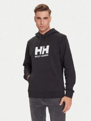 Helly Hansen Bluza HH Logo 54582 Czarny Regular Fit. Czarne bluzy męskie Helly Hansen, m, bez wzorów, z bawełny, bez ramiączek, bez kaptura. Za 299.99 zł.