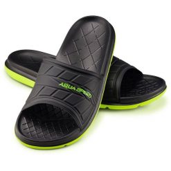 Klapki basenowe dla dorosłych Aqua Speed Aspen. Niebieskie klapki damskie Aqua-Speed, bez wzorów, sportowe, bez obcasa, bez zapięcia. Za 79.99 zł.