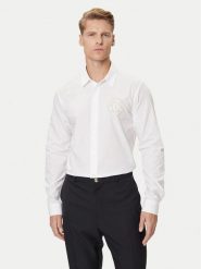 Versace Jeans Couture Koszula 79GALKS2 CN00K Biały Slim Fit. Białe koszule męskie Versace Jeans Couture, m, bez wzorów, z bawełny, bez kołnierzyka, bez ramiączek. Za 909.99 zł.