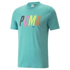 Koszulka sportowa męska Puma Swxp Graphic. Niebieskie koszulki sportowe męskie Puma, m, bez wzorów, bez ramiączek, trekkingowe. Za 218.00 zł.