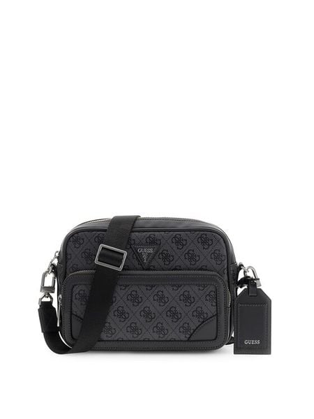 Guess Saszetka Milano HMMIL LP6222 Szary ciemny. Szare saszetki i nerki męskie Guess, ze skóry. Za 414.99 zł.