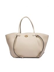 Guess Torebka Allegra HWBG22 37230 Beżowy. Brązowe shopperki damskie Guess, z aplikacjami, ze skóry, bez dodatków. Za 674.99 zł.