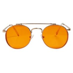 Okulary Przeciwsłoneczne Unisex Dla Dorosłych Okrąg Chios. Brązowe okulary przeciwsłoneczne damskie Urban Classics. Za 67.99 zł.