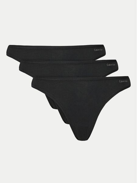 Calvin Klein Underwear Komplet stringów 000QD5217E Czarny. Czarne majtki damskie Calvin Klein Underwear, z bawełny. Za 119.99 zł.
